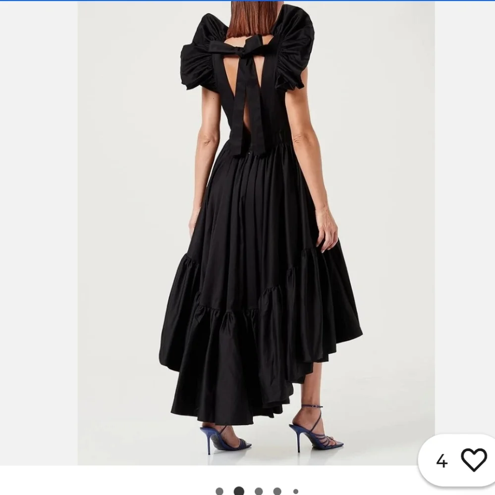 Making The Cut Elegant Black Evening Gown Size Small New Ruffle High Low - Picture 1 of 7